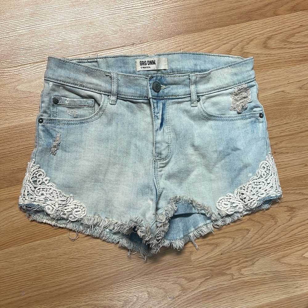 Size 5 denim shorts garage. Barely worn.